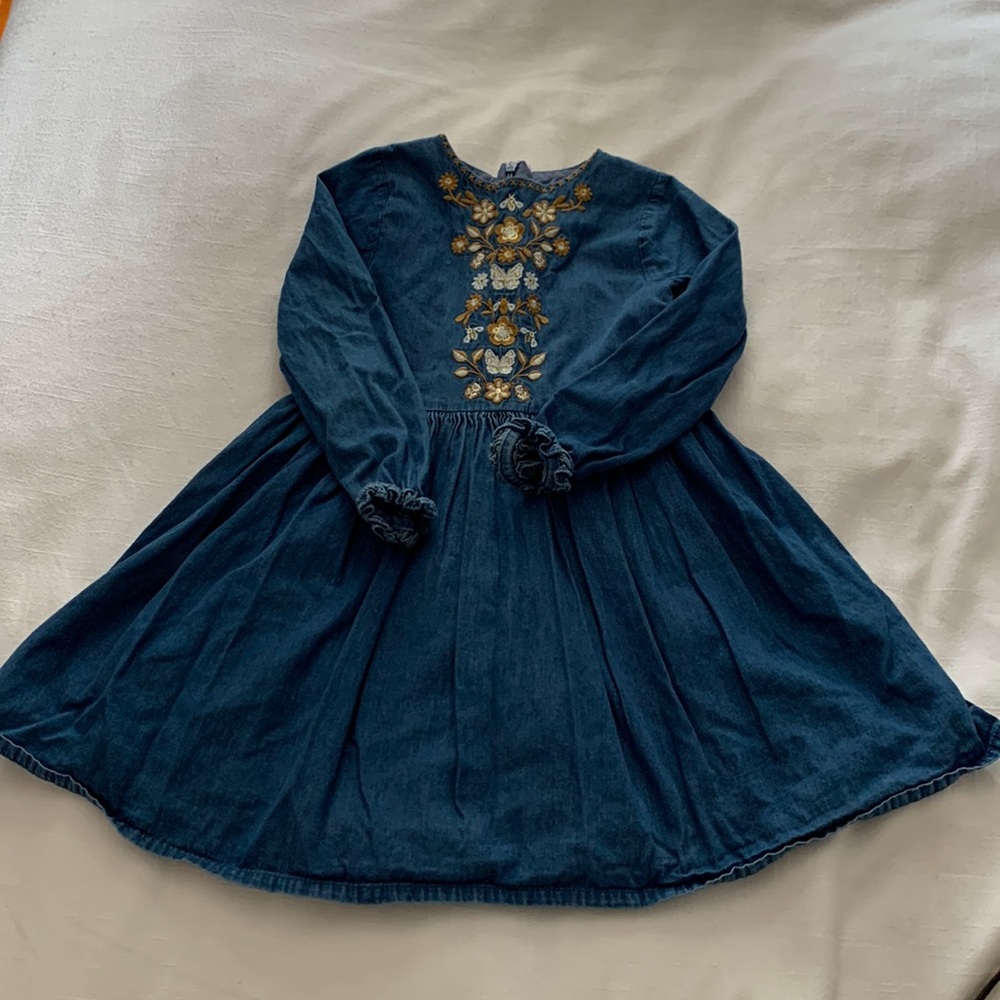 Mini Boden Denim Dress 3/4Y
